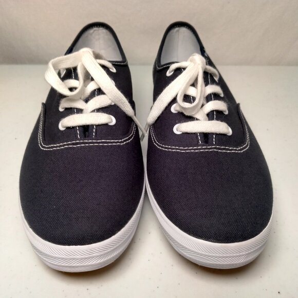Keds Sneakers Shoes Women US Size 9.5 Blue Canvas Lace Up Classic Flat - Picture 8 of 16